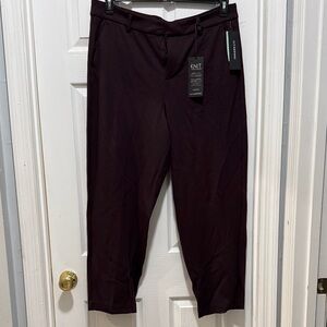 NWT LIverpool Sz 20 Trousers Burgundy Knit